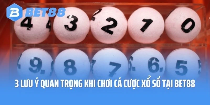 3 lưu ý quan trọng khi chơi cá cược xổ số tại Bet88
